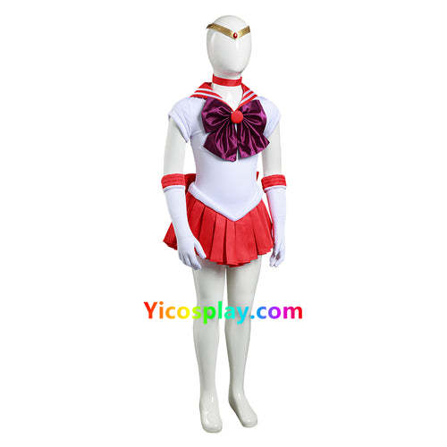 Sailor Moon Hino Rei Kids Children Girls Dress Outfits Halloween Suit Cosplay Costume From Yicosplay