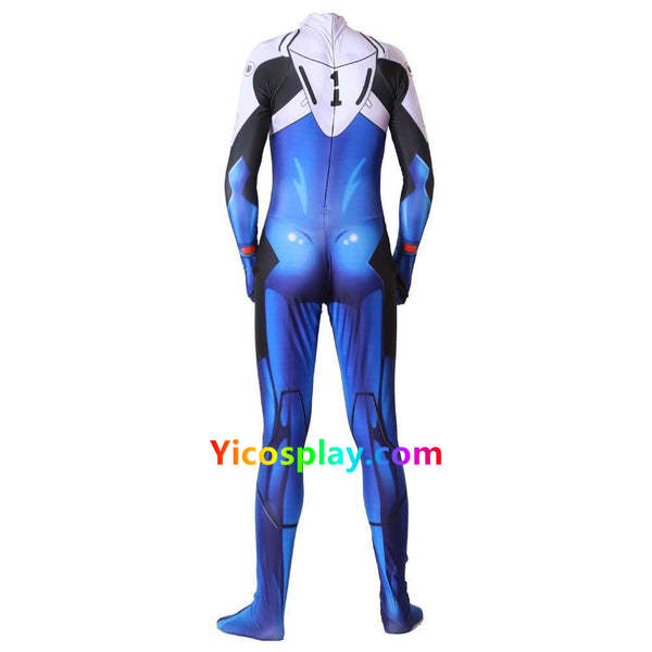 Adult Spandex Neon Geneis Evangelion EVA Ikari Shinji Cosplay Costumes Halloween Zentai Bodysuits Jumpsuit From Yicosplay