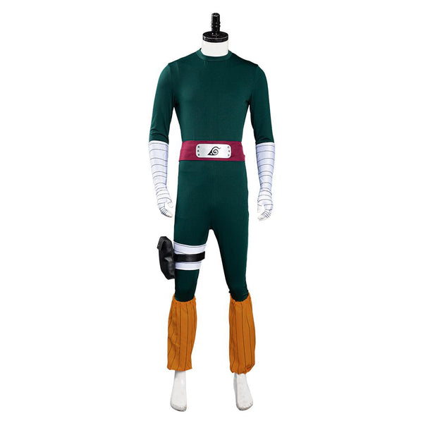 Naruto Rock Lee Adult Jumpsuit Cosplay Outfit Halloween Costume From Yicosplay