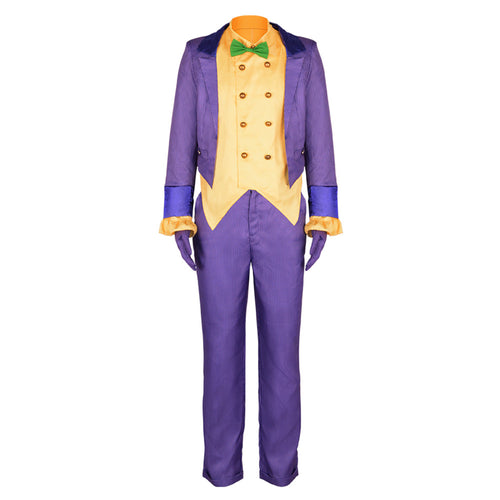 Arkham City Joker Purple Outfits Halloween Suit Cosplay Costume From Yicosplay