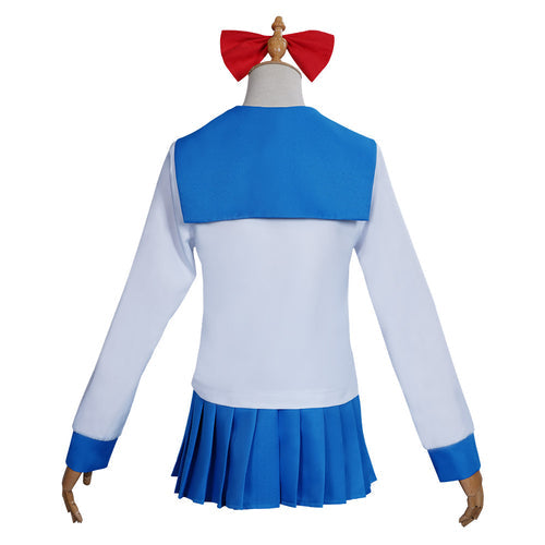 Poputepipikku Pop Team Epic Popuko Pipimi Blue Uniform Skirt Outfits Halloween Suit Cosplay Costume From Yicosplay