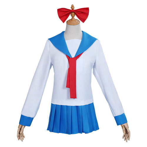 Poputepipikku Pop Team Epic Popuko Pipimi Blue Uniform Skirt Outfits Halloween Suit Cosplay Costume From Yicosplay