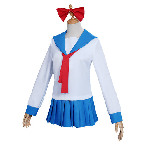 Poputepipikku Pop Team Epic Popuko Pipimi Blue Uniform Skirt Outfits Halloween Suit Cosplay Costume From Yicosplay