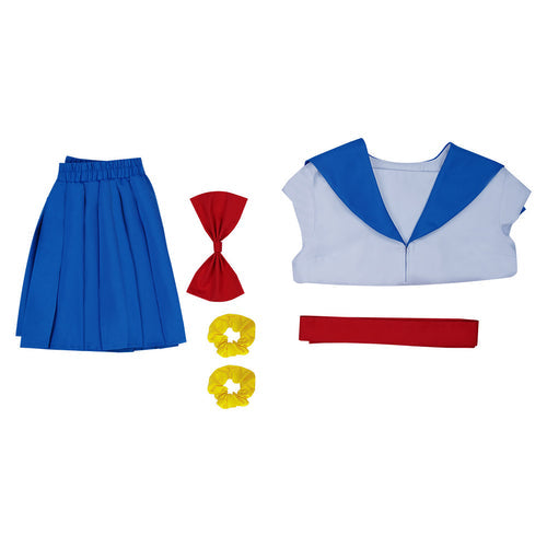 Poputepipikku Pop Team Epic Popuko Pipimi Blue Uniform Skirt Outfits Halloween Suit Cosplay Costume From Yicosplay