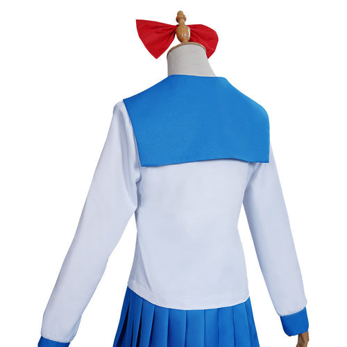 Poputepipikku Pop Team Epic Popuko Pipimi Blue Uniform Skirt Outfits Halloween Suit Cosplay Costume From Yicosplay