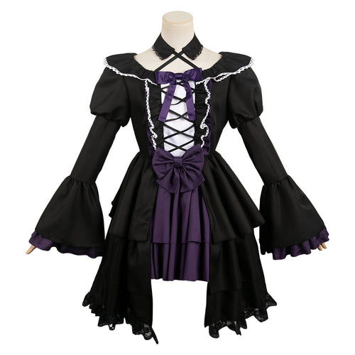 Homura Akemi Women Black Gothic Dress Cosplay Costume From Yicosplay