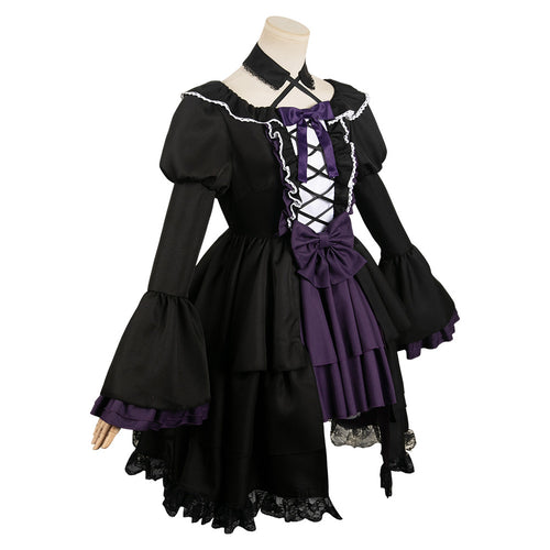 Homura Akemi Women Black Gothic Dress Cosplay Costume From Yicosplay