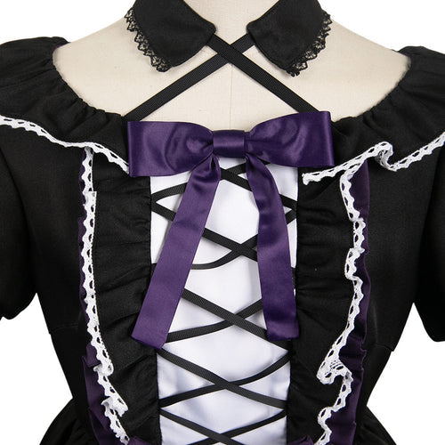 Homura Akemi Women Black Gothic Dress Cosplay Costume From Yicosplay