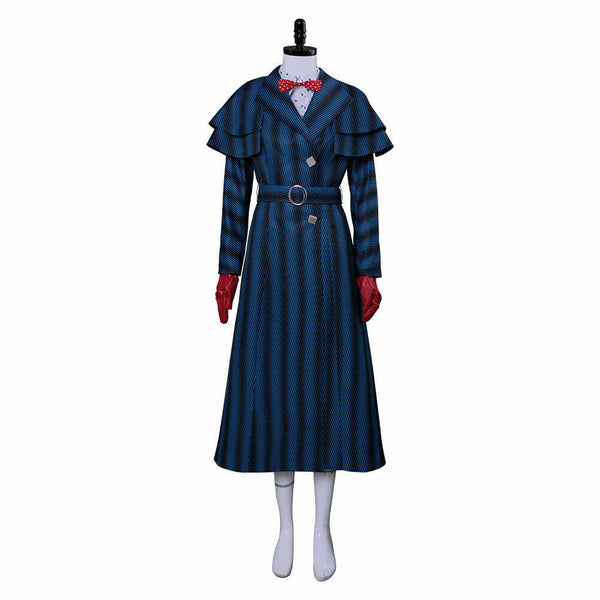 Mary Poppins Adult Blue Dress Cosplay Costume From Yicosplay