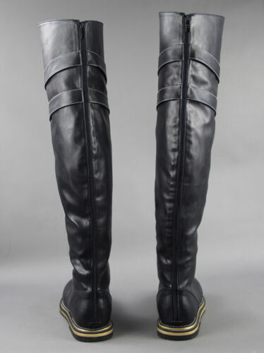 Final Fantasy VII Remake FF7 Sephiroth Black Shoes Cosplay Boots From Yicosplay
