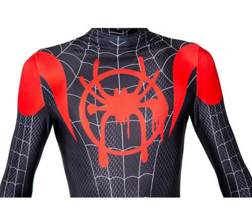 Adult Spider Man Miles Morales Into The Spider Verse Cosplay Suit From Yicosplay