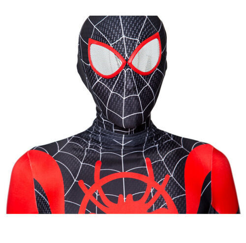 Adult Spider Man Miles Morales Into The Spider Verse Cosplay Suit From Yicosplay