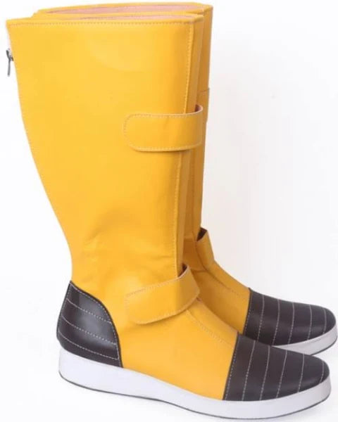 Dragon Ball Super Trunks Yellow Black Shoes Cosplay Boots From Yicosplay