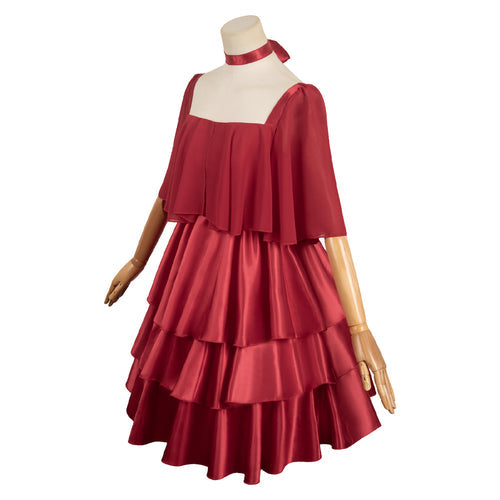 Sousou No Frieren Frieren Women Red Dress Cosplay Costume From Yicosplay