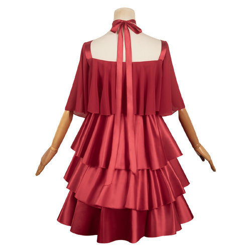 Sousou No Frieren Frieren Women Red Dress Cosplay Costume From Yicosplay