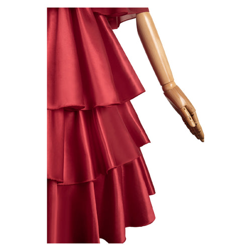 Sousou No Frieren Frieren Women Red Dress Cosplay Costume From Yicosplay