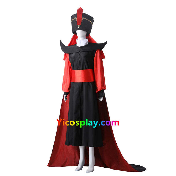 Adults Jafar Aladdin Costume Halloween Outfit From Yicosplay