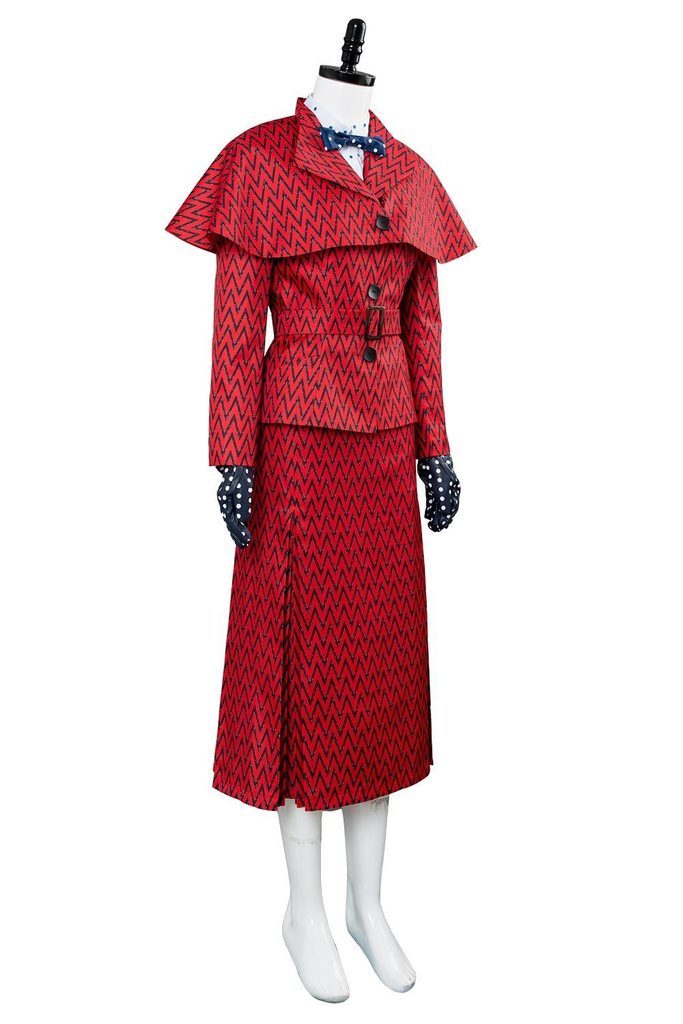 Mary Poppins Returns Red Coat Cosplay Costume From Yicosplay