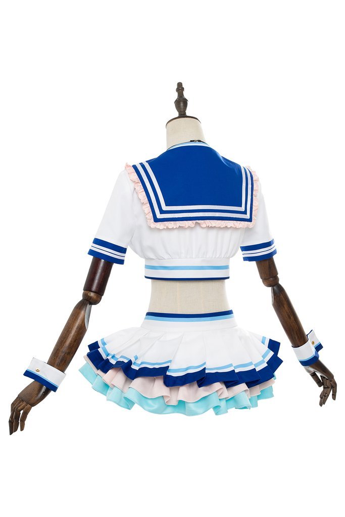 Love Live Sunshine Chika Takami Gs Magazine Sailor Suit Swimsuit Cosplay Costume From Yicosplay