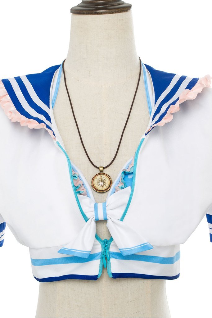 Love Live Sunshine Chika Takami Gs Magazine Sailor Suit Swimsuit Cosplay Costume From Yicosplay