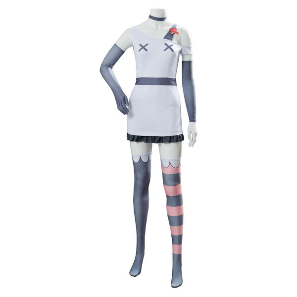 Vaggie White Cosplay Costume Halloween Outfit From Yicosplay