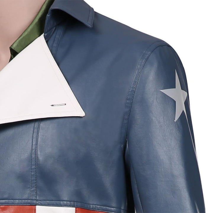 Captain Steve Rogers Coat Jacket Outfits Halloween Suit Cosplay Costume From Yicosplay