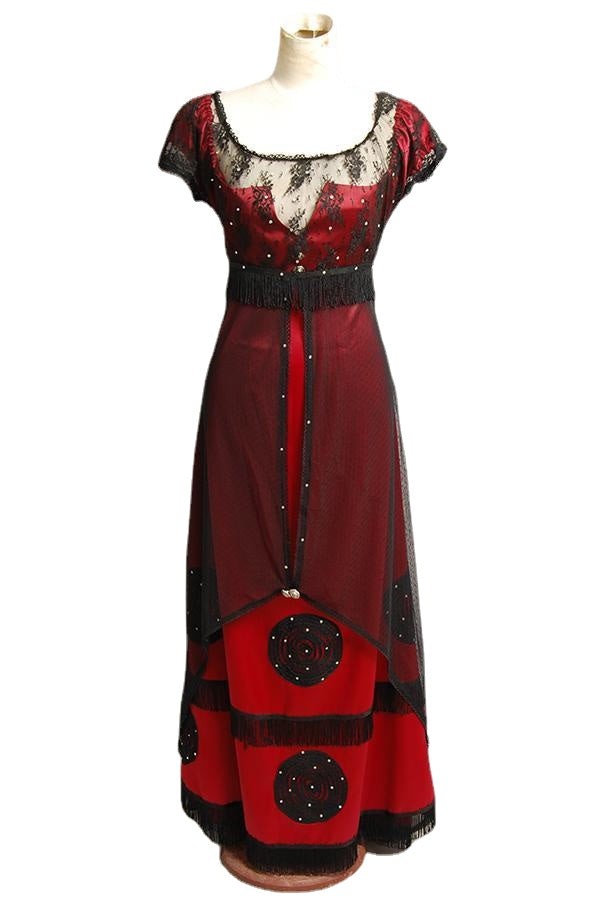 Titanic Rose Dewitt Bukater Red Jump Dress Cosplay Costume From Yicosplay