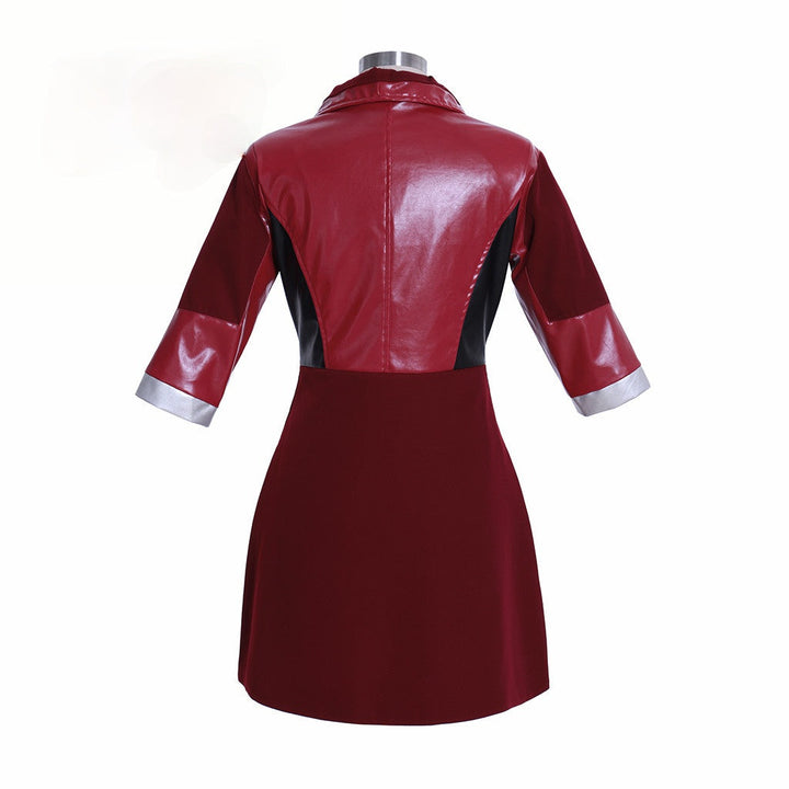 Wanda Maximoff Red Leather Cosplay Jacket Costume From Yicosplay