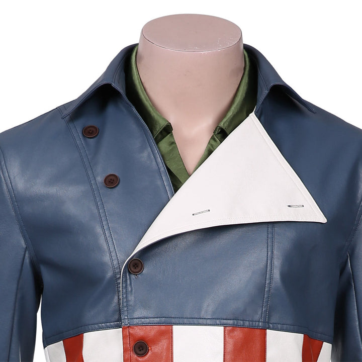 Captain Steve Rogers Coat Jacket Outfits Halloween Suit Cosplay Costume From Yicosplay