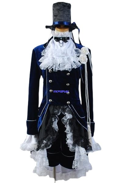 Ciel Phantomhive Blue Dress Cosplay Costume From Yicosplay