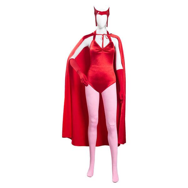 Wanda Vision Red 90s Halloween Outfit Cosplay Costume From Yicosplay