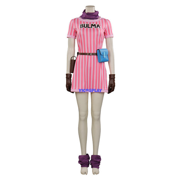 Dragon Ball Z Bulma Pink Halloween Outfit Cosplay Costume From Yicosplay