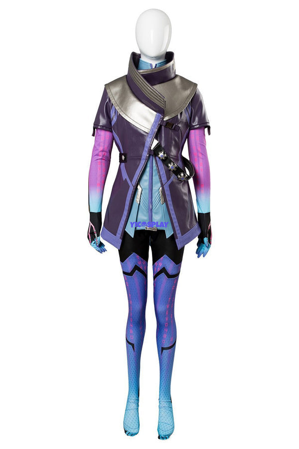 Overwatch Sombra Hacker Halloween Outfit Cosplay Costume From Yicosplay