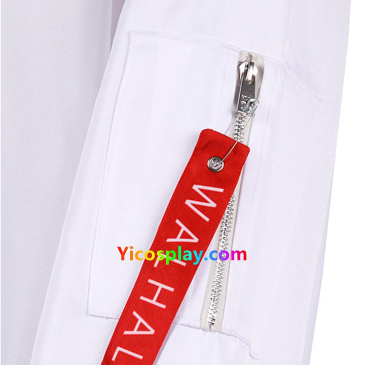 Tokyo Revengers Valhalla Kazutora Hanemiya White Jacket Coat Cosplay Costumes From Yicosplay