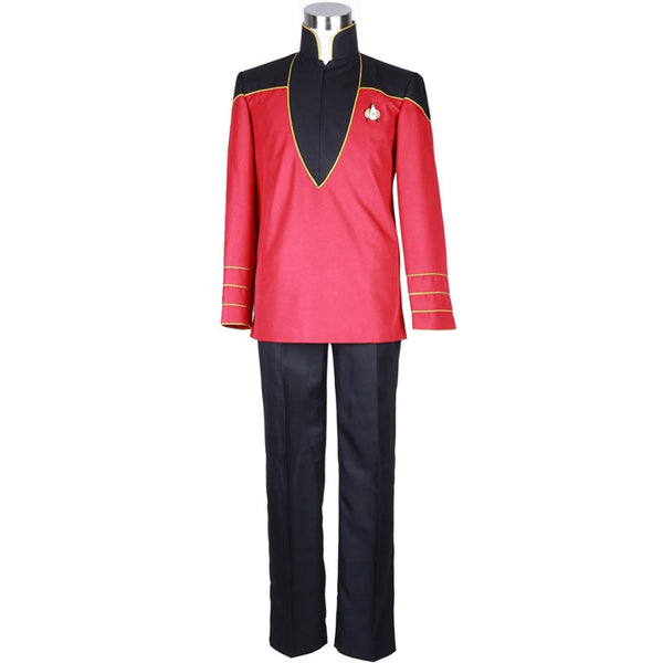 Star Trek The Next Generation TNG Cosplay Uniform Costume Halloween Suit Red From Yicosplay