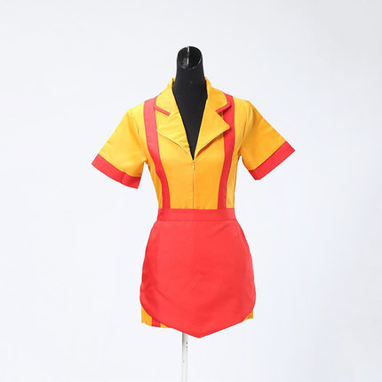 Adult TV Show 2 Broke Girls Max and Caroline Diner Waitress Costume From Yicosplay