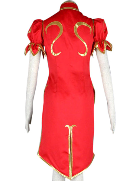 Street Fighter Chun Li Red Halloween Outfit Cosplay Costume From Yicosplay