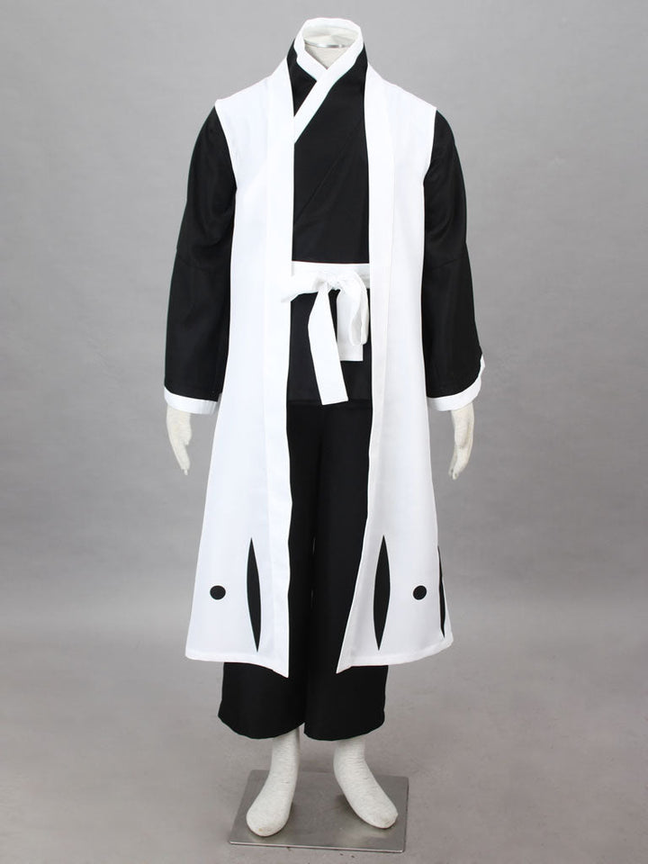 Gotei Thirteen Gin Ichimaru Captain of the 3rd Division Soul Reaper Outfit Cosplay Costume From Yicosplay