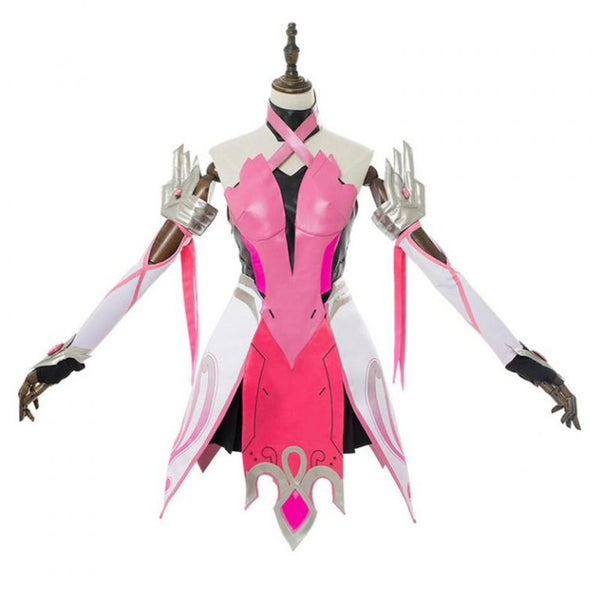 Overwatch 2 Pink Mercy Pink Skin Angela Ziegler Halloween Outfit Cosplay Costume From Yicosplay