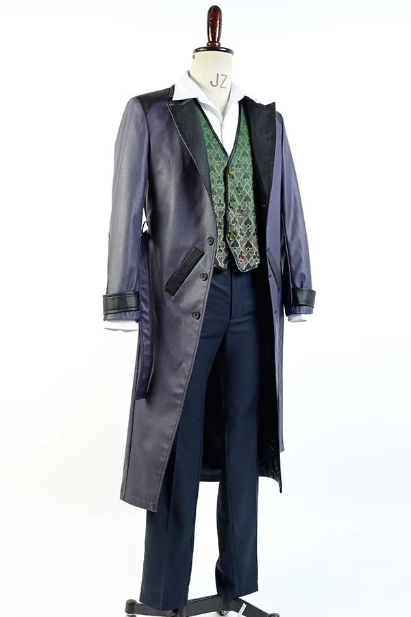 Arkham Origins Blackgate Joker Costume Cosplay Outfit From Yicosplay