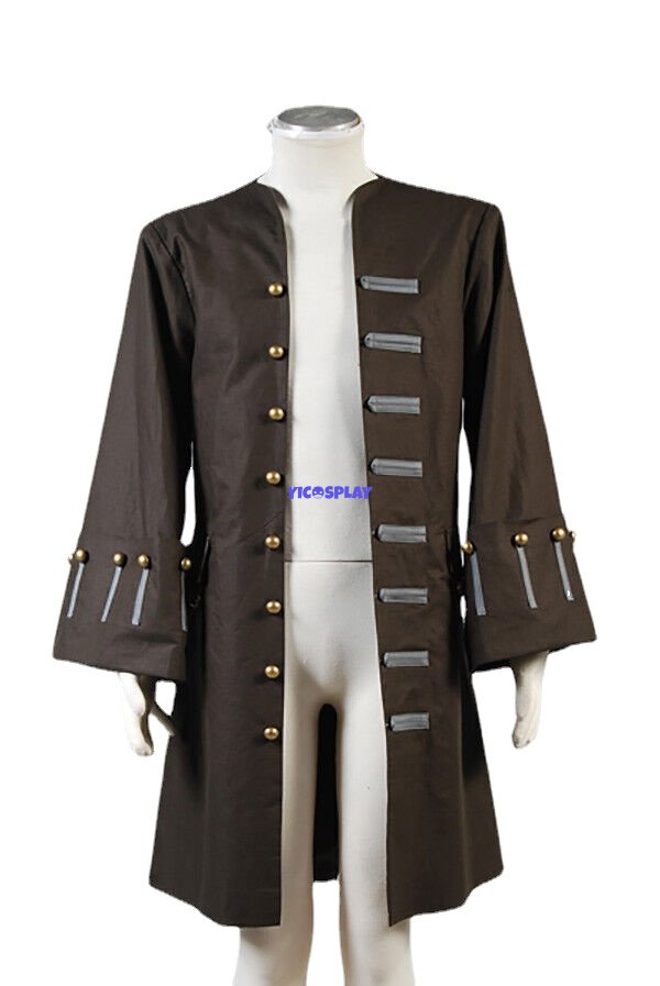 Pirates Of The Caribbean Jack Sparrow Jacket Coat Costume From Yicosplay
